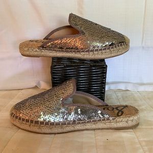 Sam Edelman sequin espadrille mule